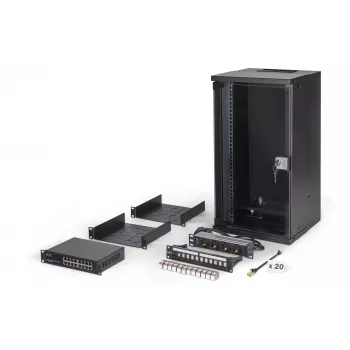 Seinale paigaldatav rack Digitus DN-49105-SET 12U 60 kg IP20