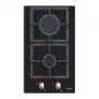 Sisseehitatud gaasipliit CATA SCI 3002 BK, 30 cm, 2 tsooni, pöördnupud, must klaas