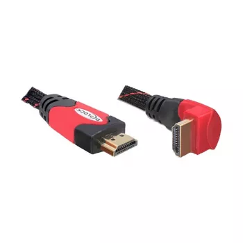 DELOCK Kaabel HDMI A-A pistik/pistik nurga all 2m