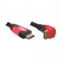 DELOCK Kaabel HDMI A-A pistik/pistik nurga all 2m
