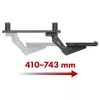 Maclean lauaalune klaviatuurihoidik, reguleeritav, max 5 kg, must, MC-156 B