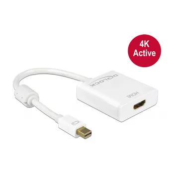 DeLock Mini DisplayPort 1.2 > HDMI (ST-BU) adapter 4K valge