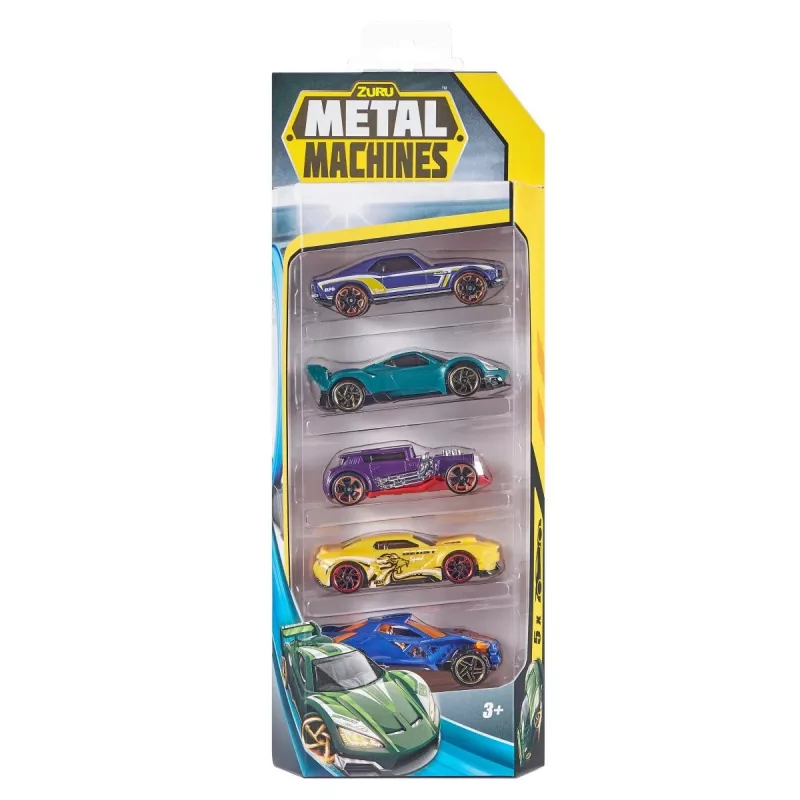 Zuru Metal Machines metallautode komplekt (5 tk) 1:64, 2. seeria, erinevad mudelid