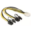 DeLOCK 83433 sisemine toitekaabel 0,3 m PCI-E 6+2 pin 6-pin