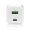 Seinalaadija everActive SC-450Q 45W 1×USB-C 1×USB-A valge