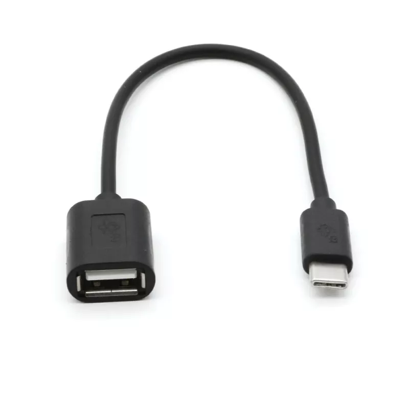 TB kaabel OTG USB AF - USB C 15cm must (AKTBXKU4PAC015B)