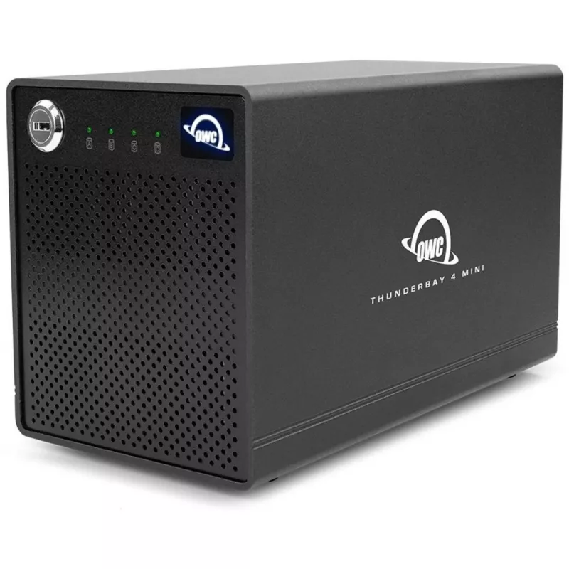 ThunderBay 4 mini, kõvakettakorpus must, professionaalne 4-kettaline HDD/SSD Thunderbolt 3 korpus