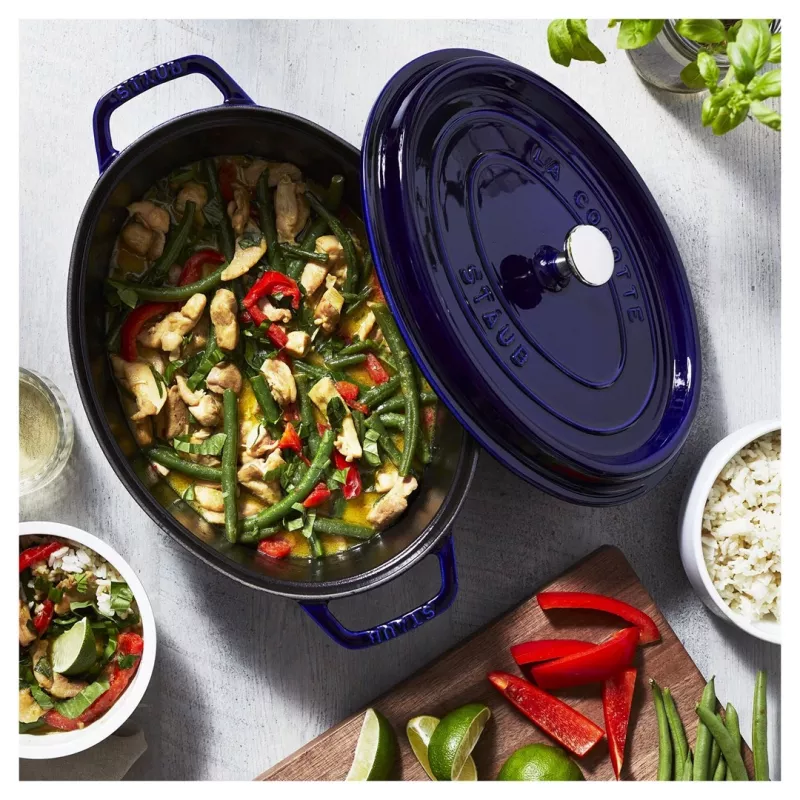 Malmist kookotipott Staub 4,25 L, 29 cm, sinine