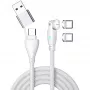 USB-kaabel 4smarts 541236 USB 2.0 1,8 m USB C Valge