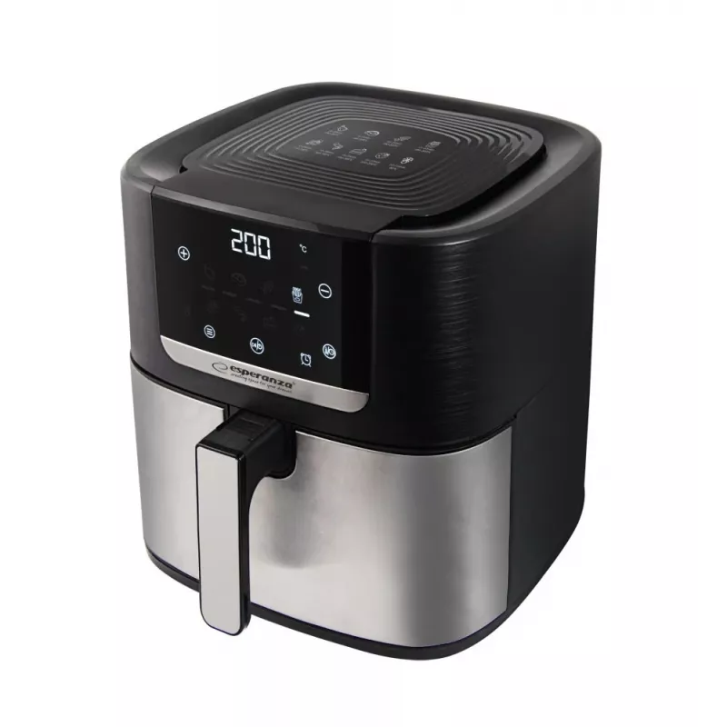 Kuumaõhufritüür ESPERANZA EKA004 — 8 L, 1700 W, 8 programmi, puutetundlik juhtimine, roostevaba teras