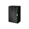 Digitus Unique DN-19 20-U-SW - kapp - võrgukapp - sobib seinapaigalduseks - must, RAL 9005 - 20U - 48,3 cm (19) (DN-19 20-U-SW)