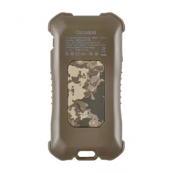 Elektrikeris Ocoopa UT3201 Camouflage — kaasaskantav keraamiline ruumisoojendus integreeritud 10 000 mAh akupangaga ja kuni 18tunnise tööajaga