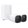 Eufy Security, eufyCam 2 Pro juhtmevaba koduturvakaamerate süsteem, 365-päevane aku tööiga, HomeKit ühilduvus, 2K eraldusvõime, IP67 ilmastikukindel, öövaatlus, 2-kaamera komplekt, ilma kuutasuta