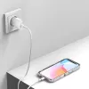 Siselaadija 4smarts 541178 Läbipaistev Valge Kiirlaadimine USB USB-C