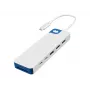 Hyper HyperDrive Flex 9 pordiga kahekordse 4K HDMI dokk, valge/sinine | HD4103BUGL | HDMI-portide arv 2