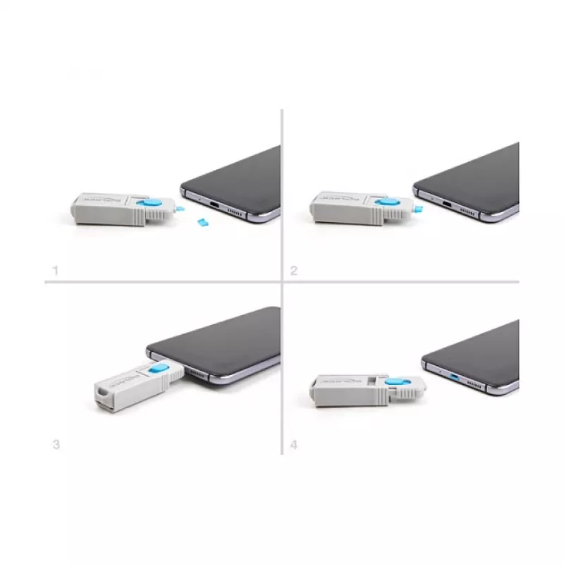 Pordiblokeerija DeLOCK 20925 Micro USB 5 tk + lukustustööriist