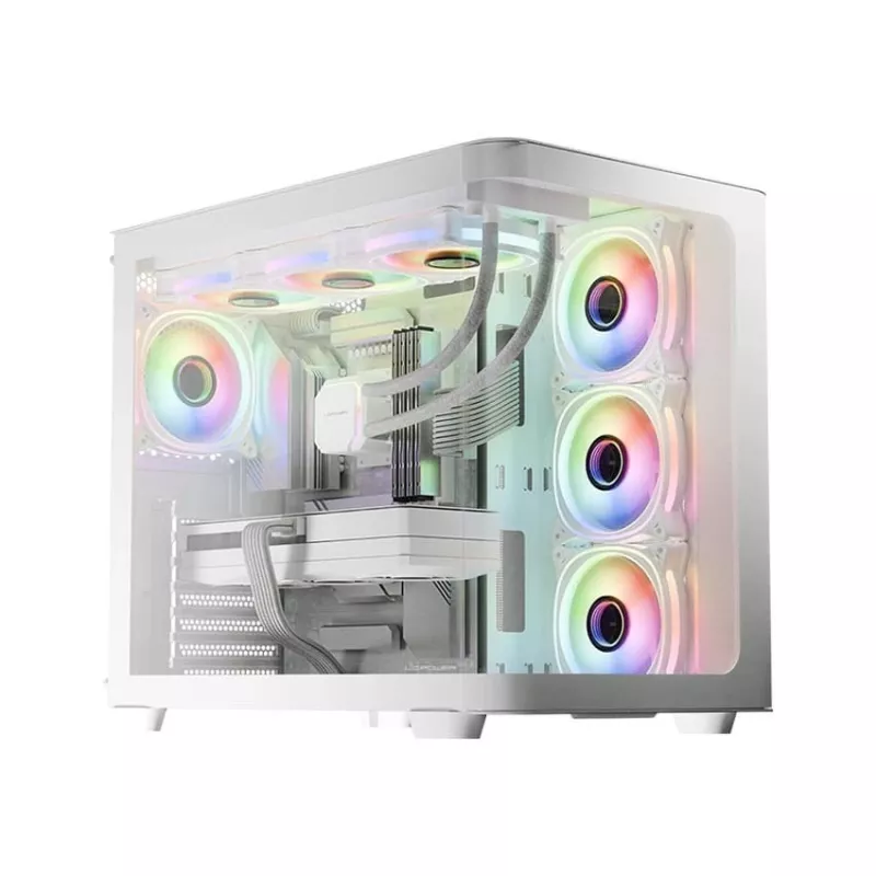 Arvutikorpus Midi LC-Power Gaming 8001W Pro-Storm Light, ATX, Must
