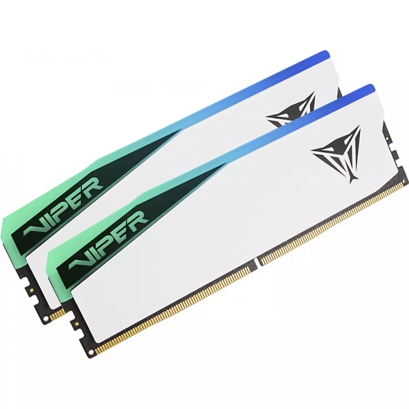 DIMM 48 GB DDR5-6000 (2x 24 GB) kahekomplekt, mälu, valge, PVER548G60C42KW, Viper Elite 5 RGB, INTEL XMP, AMD EXPO