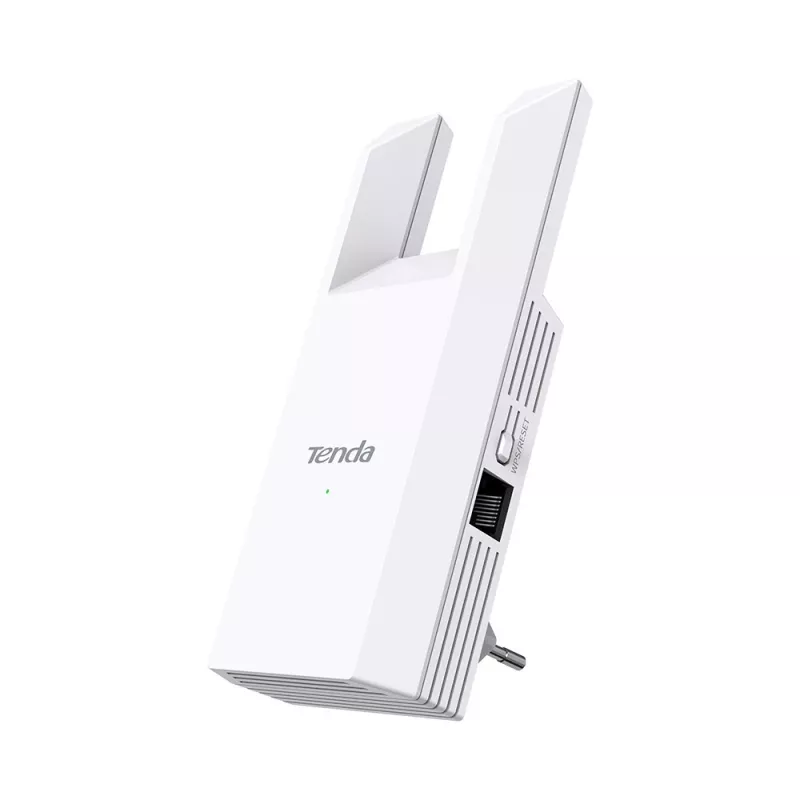 Võrgu repiiter TENDA T10 2.4 GHz Wi‑Fi 4, 300 Mbps, 2 välist antenni, 1x RJ-45, valge