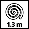 Einhell 3407000 - Grau - Schwarz - 1,3 m - 8 mm - 390 g - 560 g