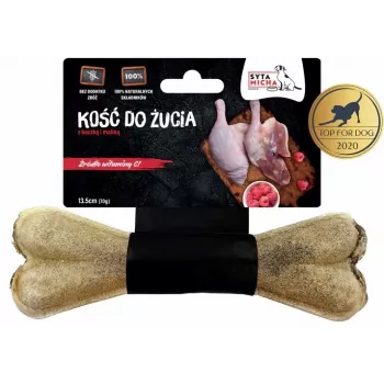Koerte närimismaius SYTA MICHA part vaarikatega 13,5 cm pulk, teraviljavaba, täiskasvanud koertele, 94,54% valku