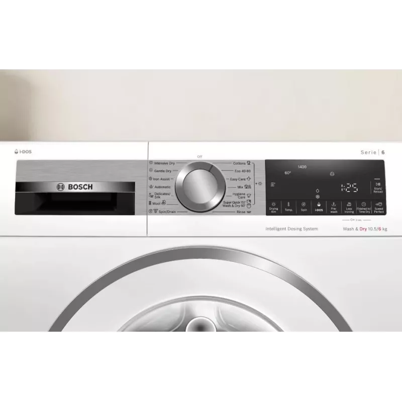 Bosch WNG254A9BY pesumasin-kuivati 10,5 kg / 6 kg 1400 p/min valge
