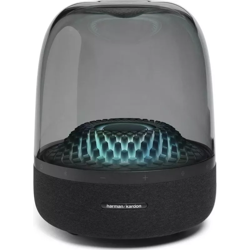 Kaasaskantav juhtmevaba kõlar Harman/Kardon Aura Studio 4 — 100 W, 3 draiverit, 45–20000 Hz, must/läbipaistev