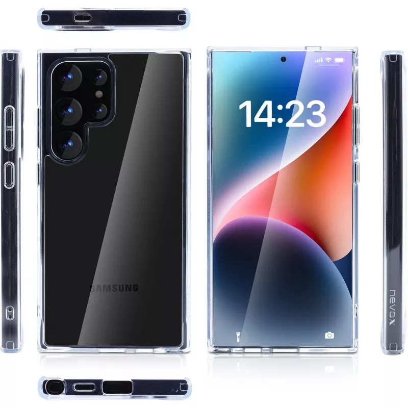 Cover nevox StyleShell SHOCKFlex Galaxy S25 Ultra läbipaistev 6.8 tolli