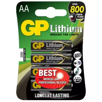 GP patareid Liitium-primaarne AAA ühekordne leelispatarei (07015LF-C4)