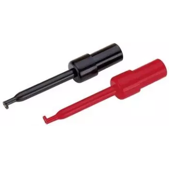 Testproovide komplekt Voltcraft 108542, 2 mm pistik, CAT I, must ja punane