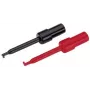 Testproovide komplekt Voltcraft 108542, 2 mm pistik, CAT I, must ja punane