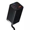 Laadija Baseus GaN3 Pro mobiiltelefon tahvelarvuti must vahelduvvool sisetingimustes 15 V 3 A