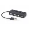 USB 2.0 liidese jaotur Gembird UHB-U2P4-05 nelja USB-pordiga