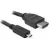 DeLOCK - Video- / helikaabel - HDMI - 32 AWG - HDMI, 19-pin (M) - 19-pin Micro-HDMI (M) - 3 m (82663)