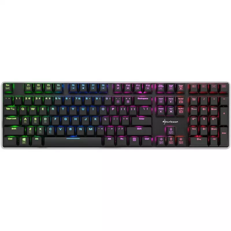 PureWriter RGB, mänguklaviatuur must, FR-paigutus, Kailh Choc Low Profile Blue