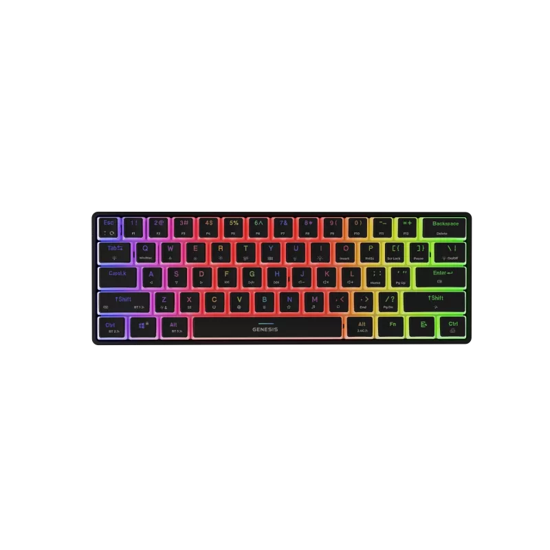 MÄNGUKLAVIATUUR GENESIS THOR 660 G2 US MUST JUHTMETA RGB MEHAANILINE GATERON BROWN