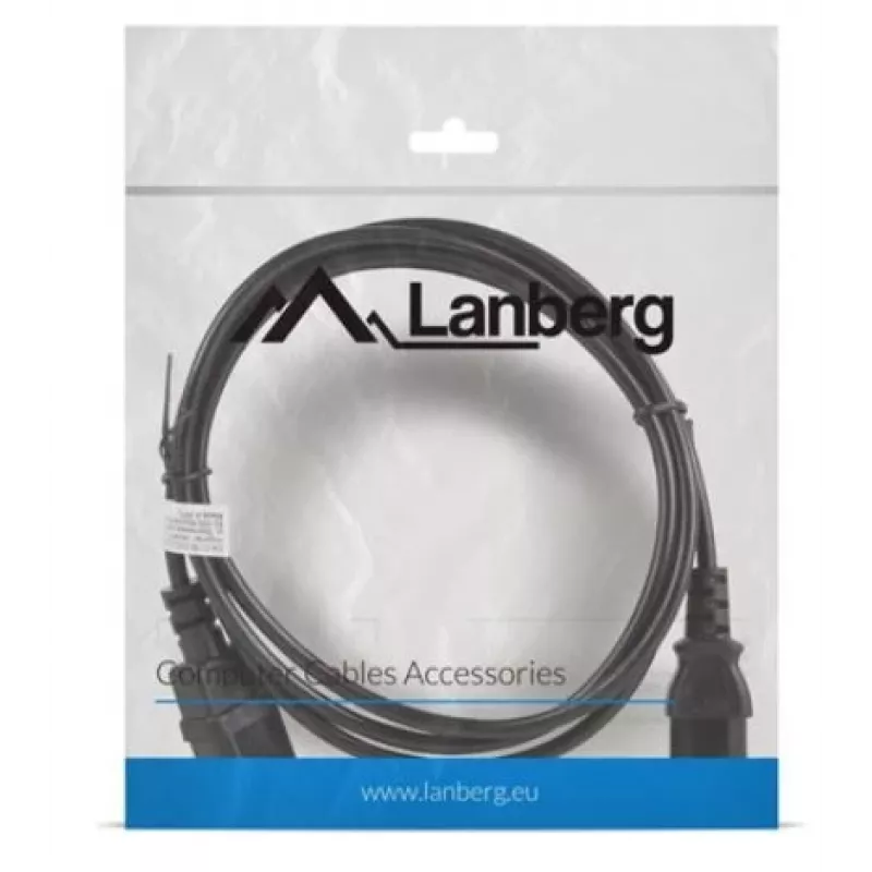Toitekaabel Lanberg CA-C13E-10CC-0018-BK Must 1,8 m