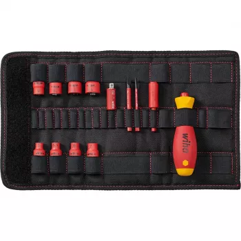 Kruvikeerajakomplekt Wiha slimVario 1/4 43467 (mudel 7209NK2004) – kompaktne vahetatavate otsikutega komplekt
