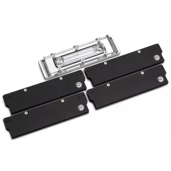 Bitspower Memory Cooler, DDR5, läbipaistev, kahepoolne - 4 DIMMS