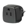 Reisiadapter USA, Jaapan/maandatud pistik, pistikupesa adapter must