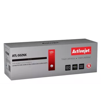 Toner ActiveJet ATL-502NX asendus Lexmark 502X jaoks — Must, 10 000 lehekülge, 1 tk, laser, trumliga
