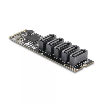 Sisemine SATA adapter DELOCK 64241 M.2 (Key B+M) kuni 5x SATA koos JMicron JMB585, LED-indikaatorid, arvutile