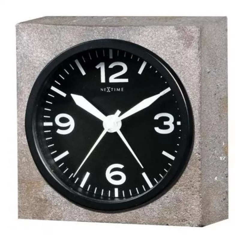 NeXtime kell 5167 Real Time Heavy Metal, 9.5x9.5x3.2 cm, sein, hall