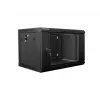 Seinale paigaldatav kapp LANBERG WF01-6406-10B, 6U, 19 tolli, 600×374×450 mm, must, 60 kg