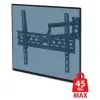 Seinale kinnitatav telerihoidik ESPERANZA ERW016 kuni 70-tollistele teleritele, must, 45 kg kandevõime, VESA 75x75–400x400, kaldenurk 15°