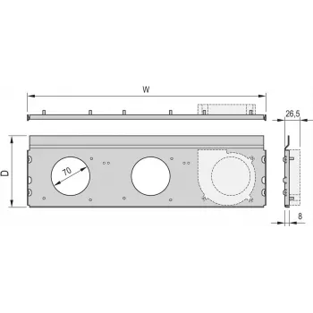 Schroffi ventilaatorimoodul 84HP 220D CPL. (24572411)
