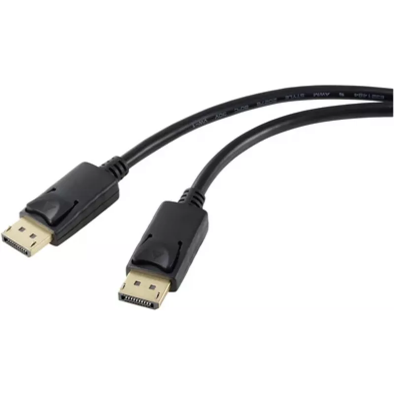 Renkforce DisplayPort-ühenduskaabel DisplayPort-pistik 5,00 m Must RF-5245270 DisplayPort 1.2 DisplayPort-kaabel (RF-5245270)