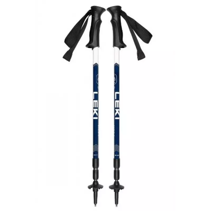 Matkakepid Leki EAGLE sinakasvalged reguleeritavad alumiiniumist 3-sektsioonilised 110–145 cm, 270 g