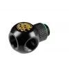 Metallist kiirvabastusliitmik BitsPower BP-MBQR-C arvuti vedelikjahutusele, messing, must