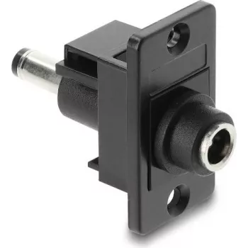 Paneelile kinnitatav DC 5,5×2,1 mm pesa DC 5,5×2,1 mm pistikule, DELOCK 91116